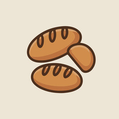 vector illustration of loafs