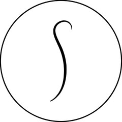 Swift runner Abstract graphic design