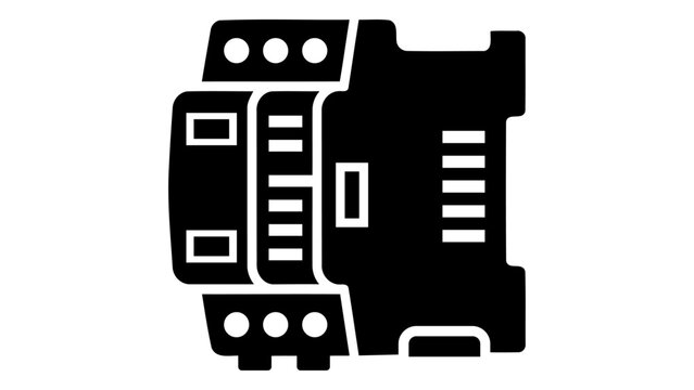 Industrial automation control module, smart programmable logic controller for smart factory systems and electronic circu