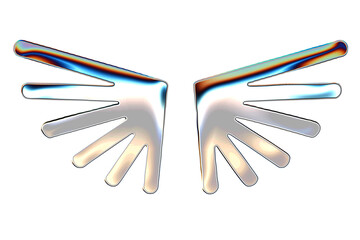 chrome angel wings