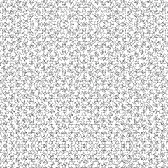 Geometric Floral Pattern Intricate Black and White Design for Modern Decor