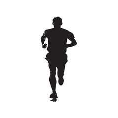 vector silhouette of a man exercise 