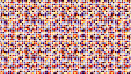 Fototapeta premium Abstract mosaic pattern featuring a multitude of small colored squares arranged in a grid formation