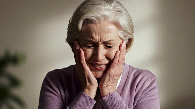 Emotional Woman Expressing Discomfort: A Study in Human Feelings and Facial Expressions
