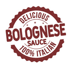 Bolognese sauce grunge rubber stamp