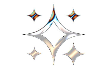 iridescent star sparkles