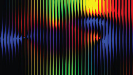 Spectrum light lines creating a vibrant modern abstract background. © MDSHEIK