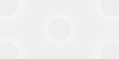 Abstract white glowing geometric lines on gray background. Modern shiny blue circle lines pattern. layout graphic design art illustrations vector