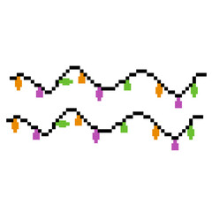 Pixel Wavy Light Strings