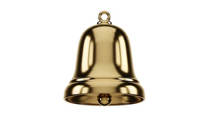 Golden Bell - A Detailed and Shiny Object.