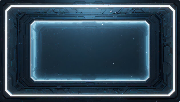 Enter the future with this glowing portal, perfect for sci-fi games, futuristic designs, or a modern tech look, inviting exploration and innovation