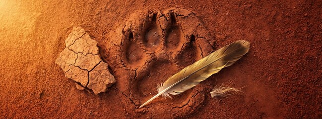 Facebook Cover Photo Flatlay of Solitary Lion Courage at Dawn