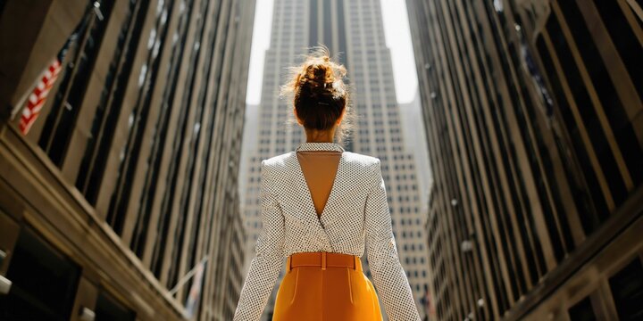 Business professional aims to secure a position at a large corporation, focused on career growth and future opportunities