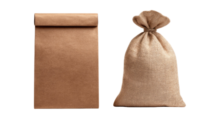 Natural brown kraft paper sheet showcasing biodegradable eco-friendly packaging material design isolated on clean white background for sustainable product concepts