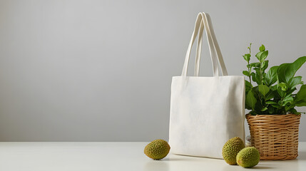 Modern Insulated Lunch Bag Styled With Fresh Lunch Items on Clean White Surface