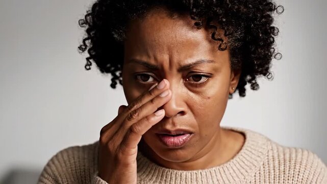 Woman Experiencing Pain: A Visual Journey Through Moments of Distress and Discomfort