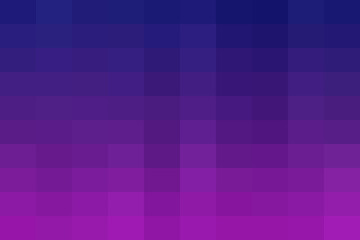 Fototapeta premium Abstract pixel gradient background with smooth color transition from deep blue violet to vibrant magenta purple blocks, digital art texture