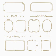 エレガント枠素材コレクション｜アンティークフレーム｜ラインアート