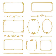 エレガント枠素材コレクション｜アンティークフレーム｜ラインアート