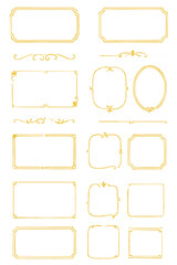 エレガント枠素材コレクション｜アンティークフレーム｜ラインアート
