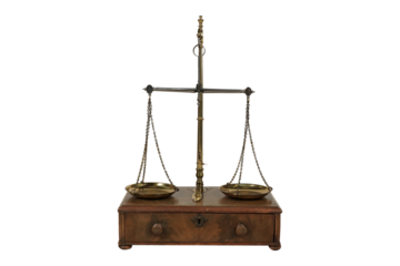 Legal Justice Scale - Antique Brass Balance & Fairness