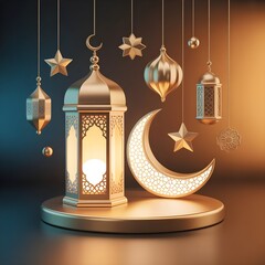 arabic lamp on the window