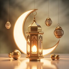 arabic lamp on the ceiling