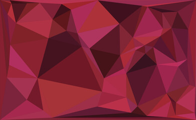 Abstract geometric triangle pattern in pink and purple crystal mosaic style