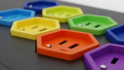 electrical outlet on a white background