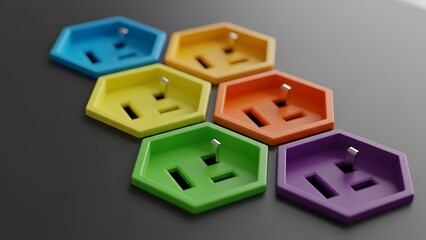 electrical outlet on a white background