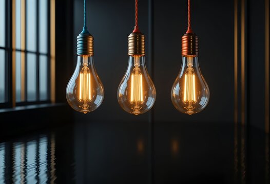 light bulb on a wooden wall