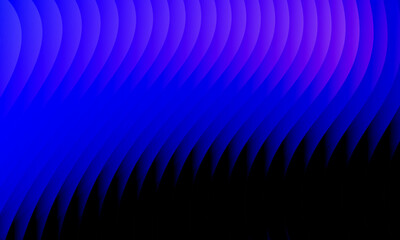 Neon ripple glass gradient in magenta, violet, ember orange on deep midnight. Sharp ribbed distortion, cinematic glow; futuristic texture background, vector illustration