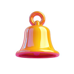Colorful Festive Notification Bell Illustration with Transparent Background