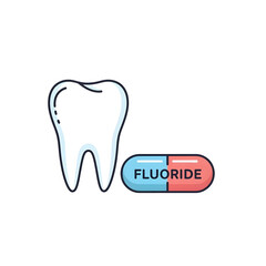 Tooth with fluoride capsule