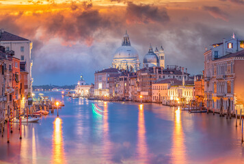 Landscape with Grand Canal and Basilica Santa Maria della Salute, Venice, Italy. © Balate Dorin