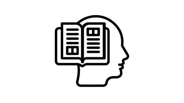 Animated Knowledge Reading Book Head