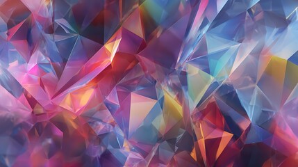Abstract and colorful low poly pattern background design