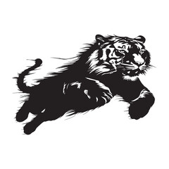 tiger vector illustration on white background