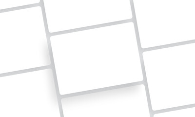 Blank tablet screens for showing app design, UI layout and digital content. Clean minimal template for presentations