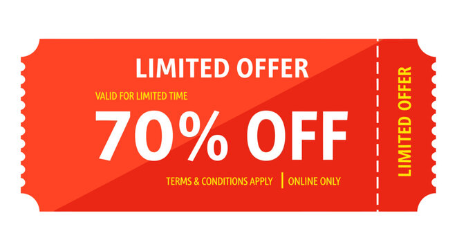 Limited Offer 70 Off Discount Coupon for Online Sales.