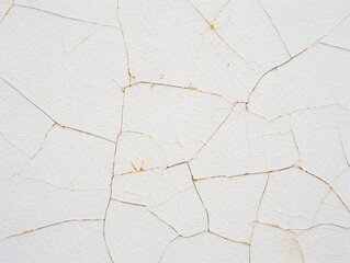 White paint cracks texture background with an old and weathered surface appearance and design
