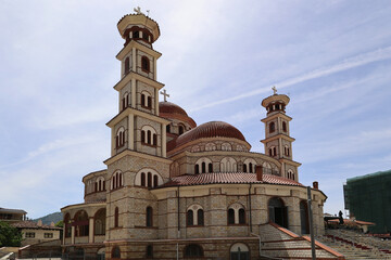 Resurrection Cathedral in the Albanian city of Korca  