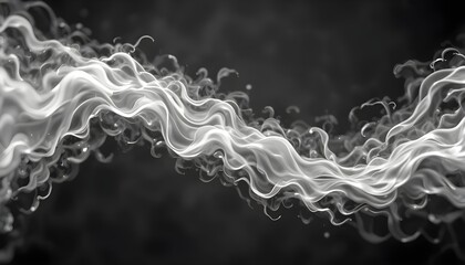 Monochromatic ethereal glow forming an abstract looping flame that radiates soft, hypnotic light energy continuously