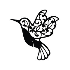 Ornament Paper Cut Hummingbird Decoration
