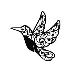 Classic Ornament Paper Cut Hummingbird Decoration