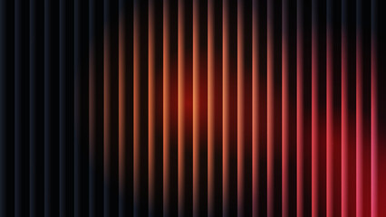 Modern Abstract Vertical Bars Gradient Background Illustration with Dark Blue Orange Red Colors