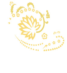 Ethnic Pattern Design with Floral Silhouette Vector &ndash; Paisley Motif Vector & Botanical Line Art | Vintage Floral Artwork, Indian Motif Design, Modern Boho Art Textile Pattern