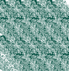 3D Optical Illusion Pattern &ndash; Geometric Abstract Art with Hidden Image Effect | Abstract Circle & Swirl Background, Green Stereogram Design, Modern Wrapping Paper & Stationery Pattern