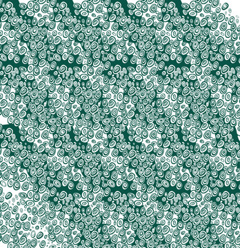 3D Optical Illusion Pattern &ndash; Geometric Abstract Art with Hidden Image Effect | Abstract Circle & Swirl Background, Green Stereogram Design, Modern Wrapping Paper & Stationery Pattern