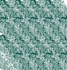 3D Optical Illusion Pattern &ndash; Geometric Abstract Art with Hidden Image Effect | Abstract Circle & Swirl Background, Green Stereogram Design, Modern Wrapping Paper & Stationery Pattern